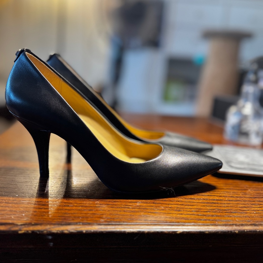 Michael Kors Black Leather Heels